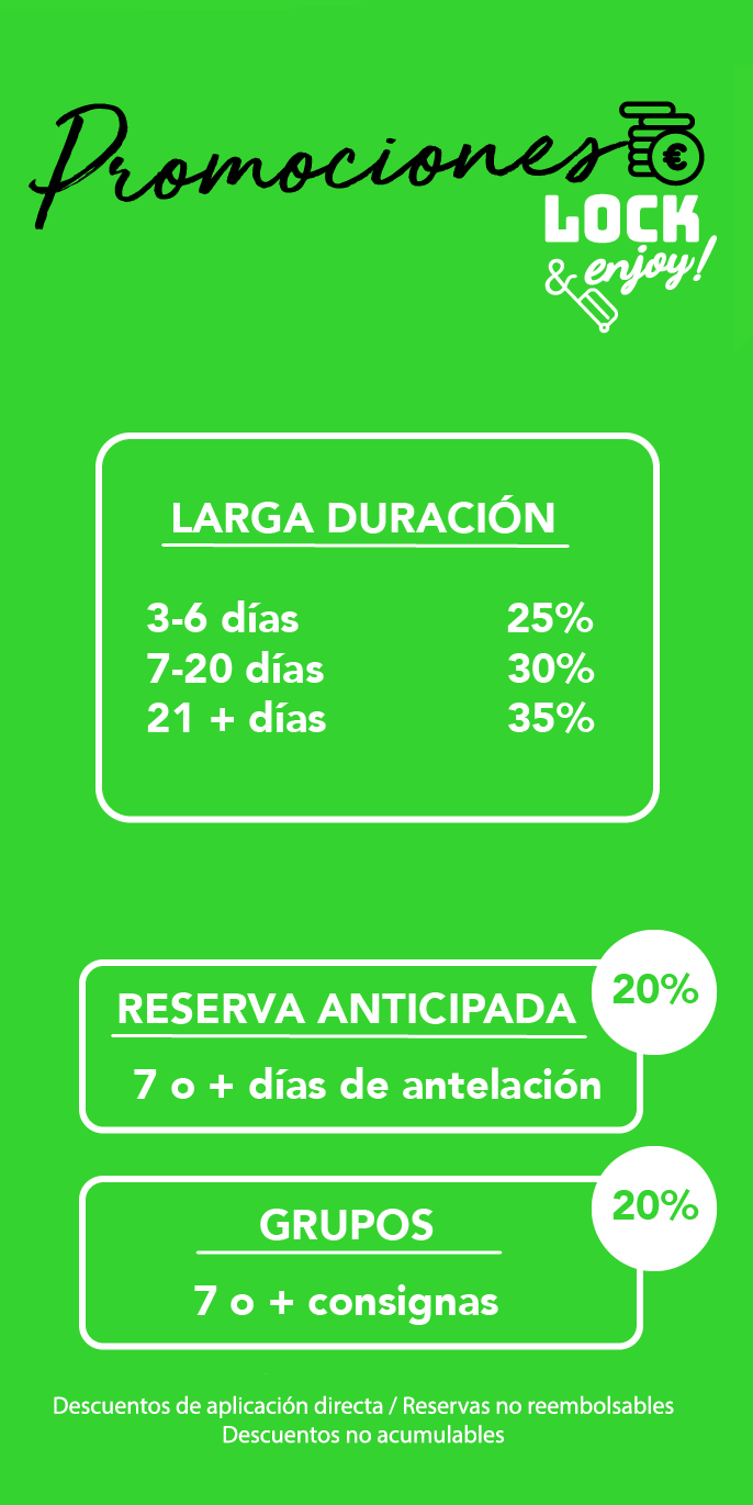 banner de promociones con zoom Lock and Enjoy